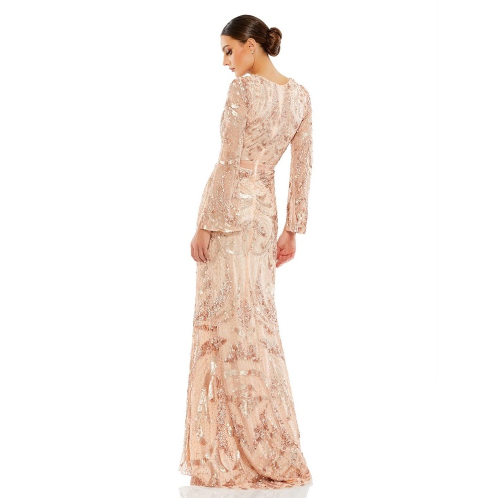 Mac Duggal Vibrant V-neckline Sheath Dress
Rose Gold, size 12 - Picture 2 of 8